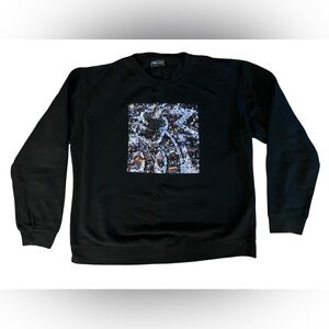 THE HUDREDS Graphic Pop Art Crewneck Sweatshirt Adam Bomb Sz L Streetwear